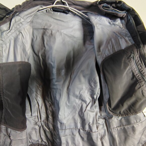 Marmot Stretch Armstrong Jacket Mens Navy Ripstop Waterproof Hood Winter Small - Picture 9 of 16